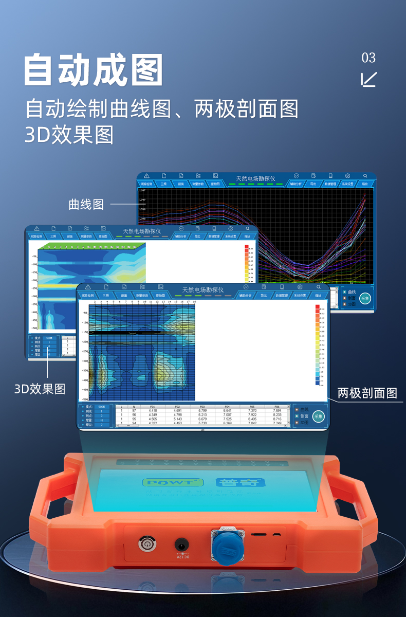 普奇GT300A天然电场勘探仪