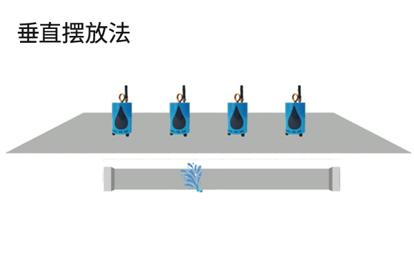 漏水检测推车无线传感器摆放