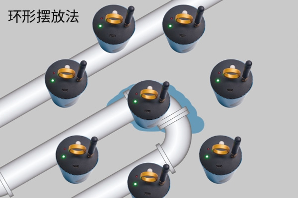 漏水检测推车无线传感器摆放