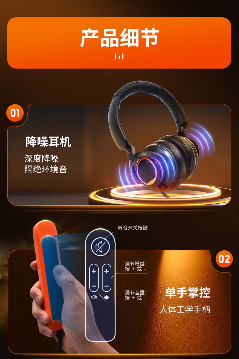 漏水检测仪降噪耳机