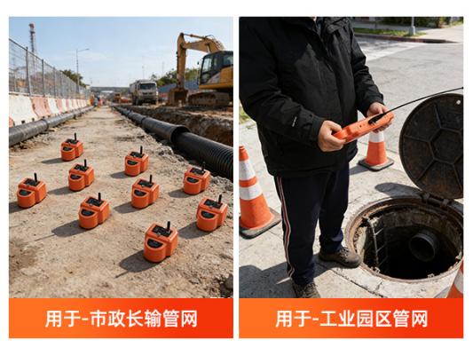 普奇 PQ127 压力管道泄漏自动分析仪 8 米深度漏水检测仪精准测漏