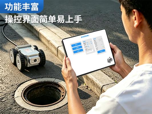 普奇PQ325B/PQ325B+管道检测机器人 | 高性价比市政排水管道内窥检测爬行器
