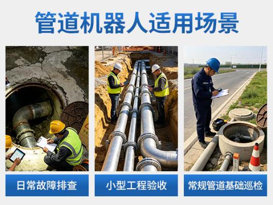 普奇PQ325D 管道检测机器人 | 市政管道检测机器人 - 管道内窥检测设备